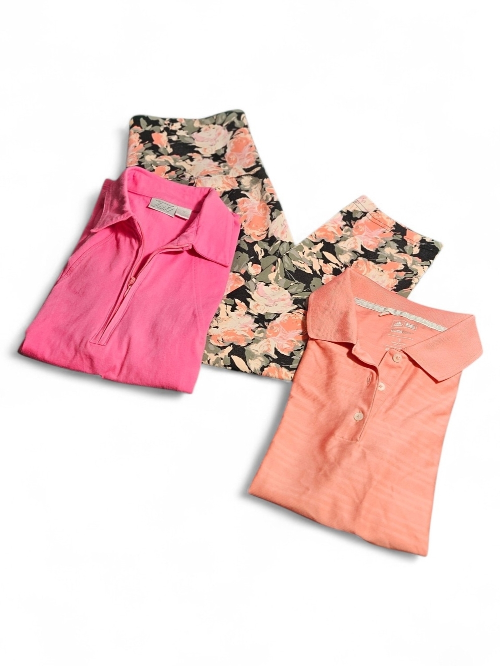 Golf Tank Tops Tail & Adidas Pink and Peach with Casablanca Floral Leggings